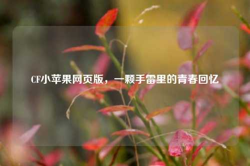 CF小苹果网页版，一颗手雷里的青春回忆