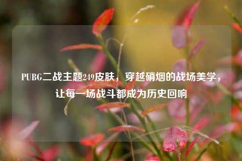 PUBG二战主题249皮肤,穿越硝烟的战场美学,让每一场战斗都成为历史回响