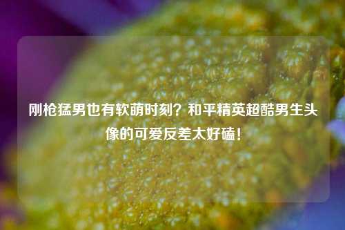 刚枪猛男也有软萌时刻？和平精英超酷男生头像的可爱反差太好磕！