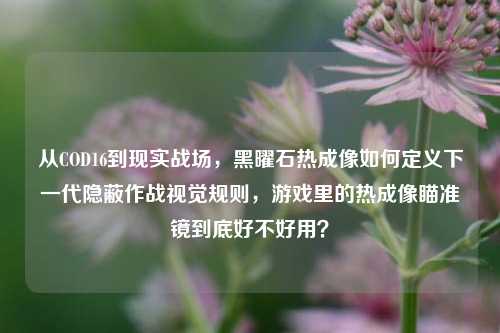 从COD16到现实战场，黑曜石热成像如何定义下一代隐蔽作战视觉规则，游戏里的热成像瞄准镜到底好不好用？