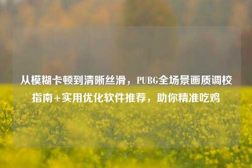 从模糊卡顿到清晰丝滑，PUBG全场景画质调校指南+实用优化软件推荐，助你精准吃鸡